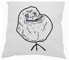 Almofada Forever Alone